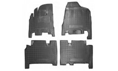 Kia Carnival 2002-2013 Tapis en caoutchouc avec rebord Boite Automatique 2006+ premiere et deuxieme rangee (Autogumm) photo 1