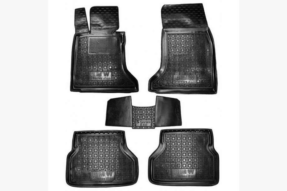 BMW 5 Series E60/E61 2003-2010 Tapis en caoutchouc avec rebord (Autogumm) Image