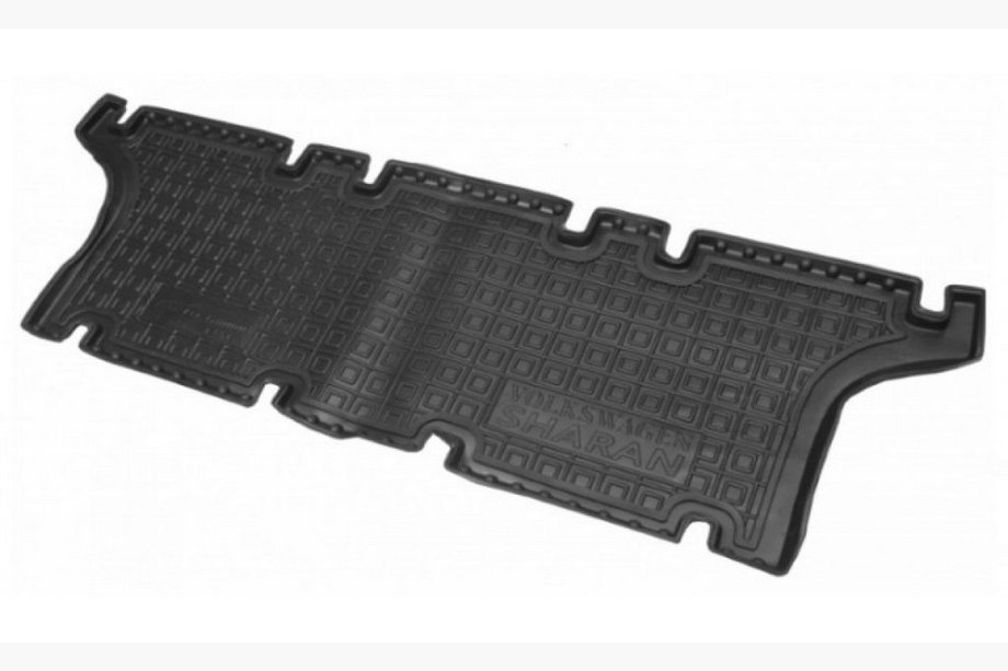 Volkswagen Sharan 1995-2010 Tapis en caoutchouc avec rebord 1995-2000 troisième rangée (Autogumm) Photo 1
