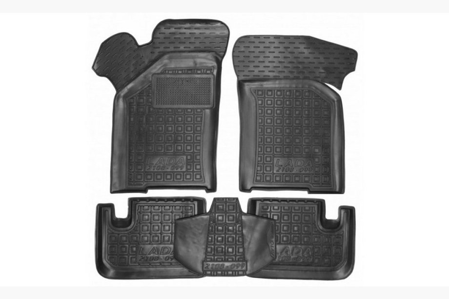 VAZ 2108-2109 1984-2011 Tapis en caoutchouc avec rebord (Autogumm) Image