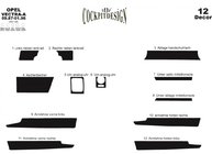 Opel Vectra A 1987-1995 Couvre tableau de bord (Meric) photo 3