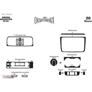 Couvre tableau de bord (Meric) Skoda Roomster 2006-2015 photo 4
