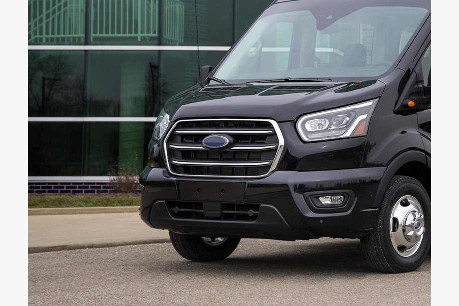 Ford Transit 2014- Couvre-Calandre Chromés (2019+, 4 pcs, Acier Inoxydable) Image