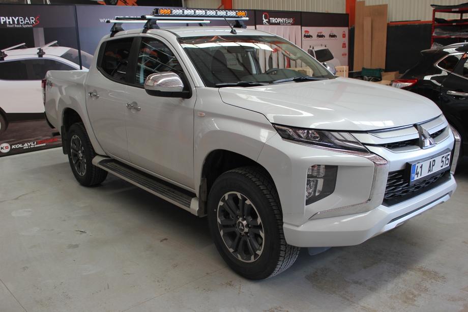 Fiat Fullback 2016- Barres de toit pour toit lisse (2 pcs, Asaf V4) Image