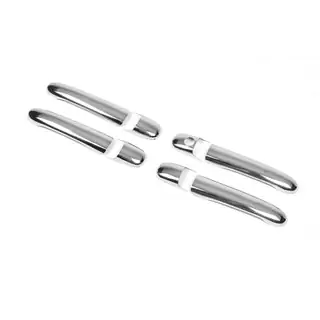 Couvre-poignées de Porte Chromés (4 pcs, Acier Inoxydable) photo 3