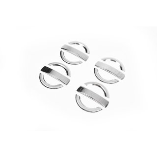 Couvre-poignées de Porte Chromés (4 pcs, Acier Inoxydable) Fiat Doblo I 2001-2005 photo 3
