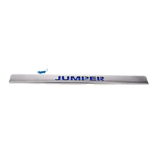 Baguette chromée au-dessus de la plaque avec LED bleu (inox) photo 2