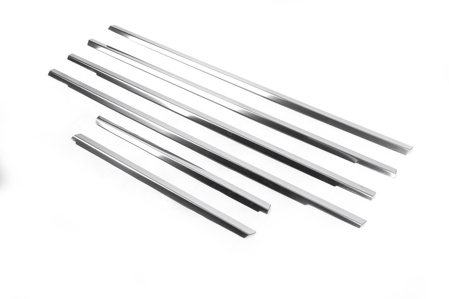 Mitsubishi Outlander 2001-2006 Baguettes inférieures de vitres inox (6 pcs) Photo 7