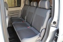 Volkswagen Caddy 2010-2015 Housses de Sièges Auto (Similicuir↗Tissu, Premium) photo 5