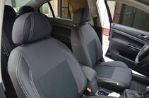 Skoda Superb 2001-2009 Housses de Sièges Auto (Similicuir↗Tissu, Premium) photo 3