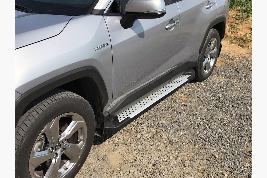 Toyota Rav 4 2019–2025 Marchepieds latéraux Allmond Grey (2 pcs, aluminium) Image