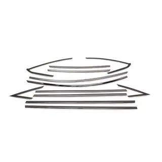 Ensemble complet de contours de vitres inox pour Sedan (12 pièces) photo 2