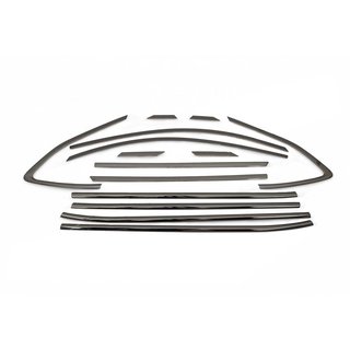 Entourages de moulures de vitres OmsaLine (14 pcs, inox) Chrome noir photo 2
