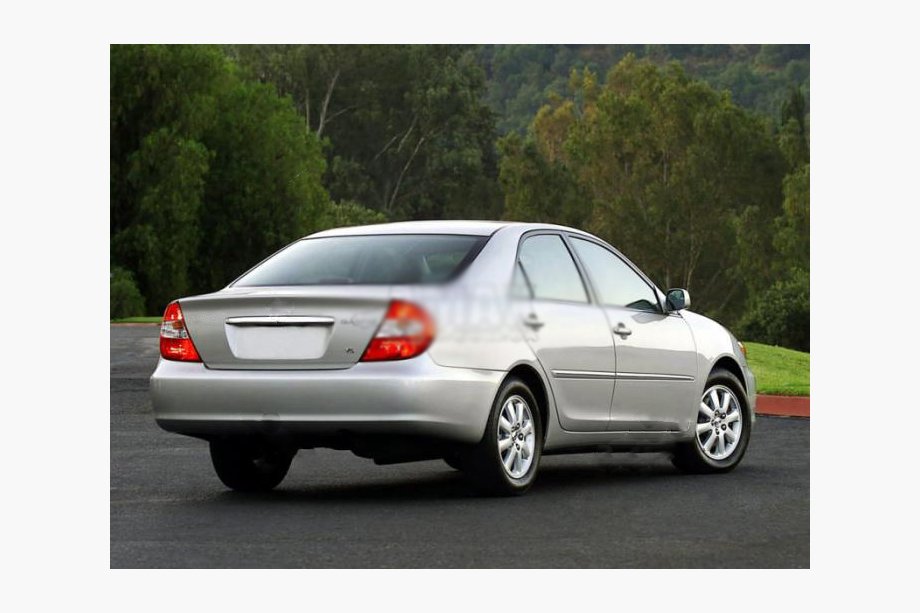Toyota Camry 2001-2006 Baguette chromée au-dessus de la plaque d'immatriculation Image