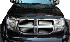 Dodge Nitro 2006-2011 Baguettes chromées pour calandre (inox) photo 1