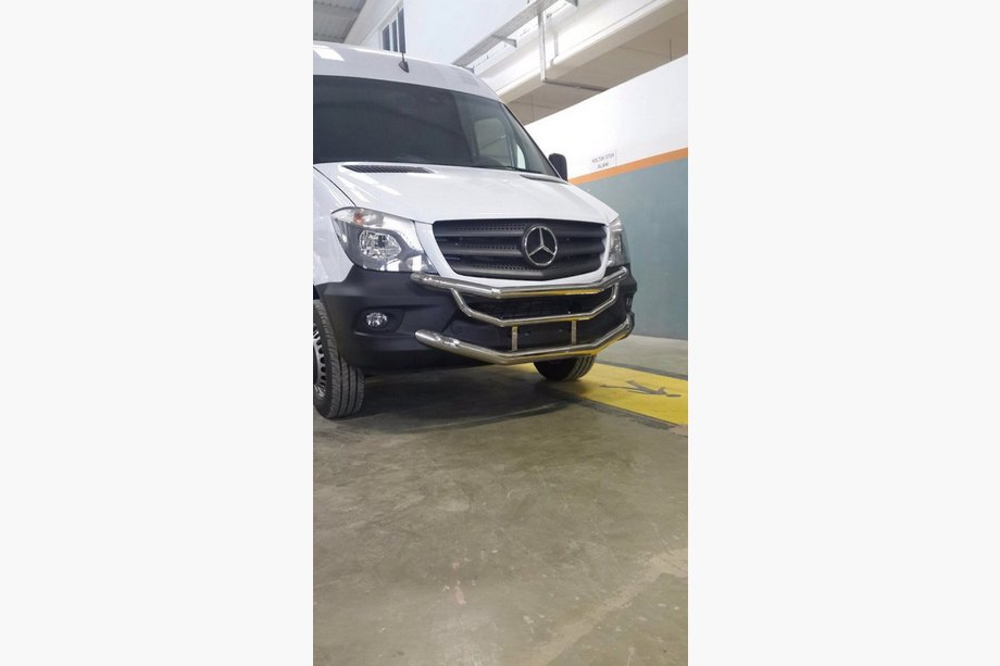 Mercedes Sprinter W906 2006–2018 Pare-buffle OM3-2 (2013+, Inox) Supérieur et inférieur Photo 2