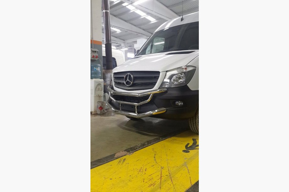 Mercedes Sprinter W906 2006–2018 Pare-buffle OM3-2 (2013+, Inox) Supérieur et inférieur Photo 3