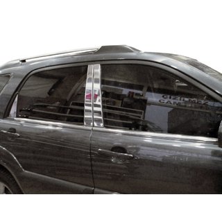 Couvre-montants en acier inoxydable (6 pcs) Kia Sportage 2004-2010 photo 1