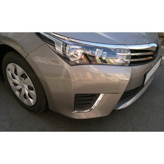 Caches Chromés pour Phares Antibrouillard (2013-2016, Acier Inoxydable) Toyota Corolla 2013-2019 photo 1