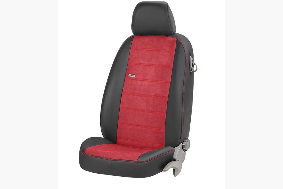 Porsche Cayenne 2018- Housses de Sièges Auto Similicuir+Tissu+Alcantara Antara (Ensemble Complet) Photo 10