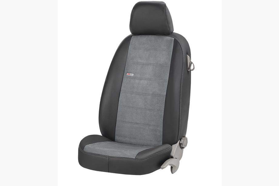 Porsche Cayenne 2018- Housses de Sièges Auto Similicuir+Tissu+Alcantara Antara (Ensemble Complet) Photo 12
