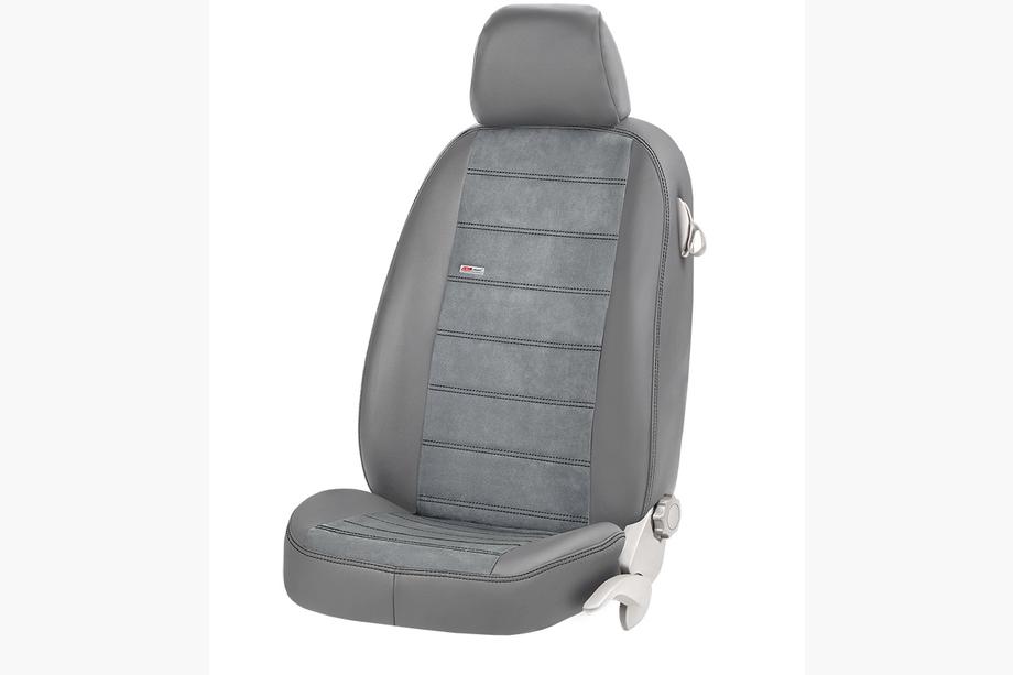 Porsche Cayenne 2018- Housses de Sièges Auto Similicuir+Tissu+Alcantara Antara (Ensemble Complet) Photo 19