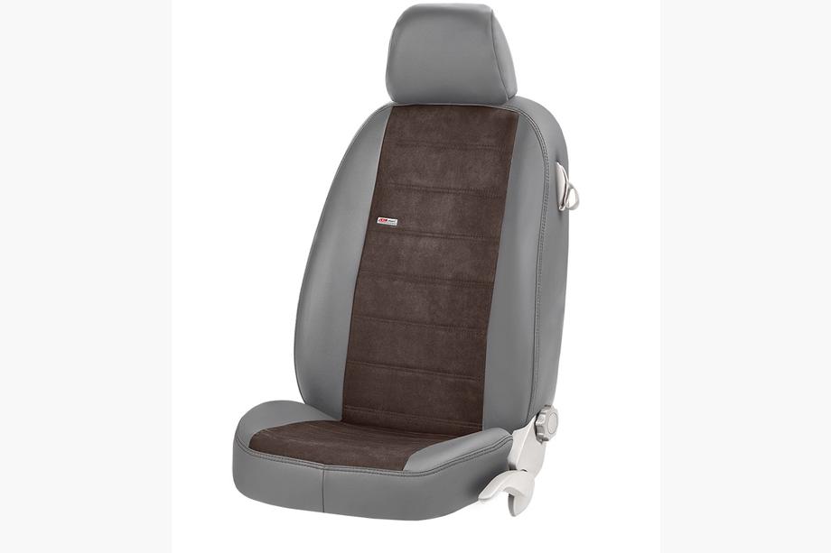 Porsche Cayenne 2018- Housses de Sièges Auto Similicuir+Tissu+Alcantara Antara (Ensemble Complet) Photo 20