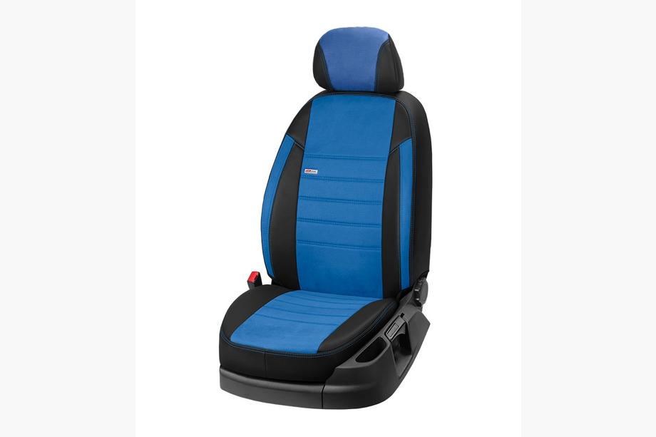 Renault Trafic 2015- Housses de Sièges Auto Similicuir+Tissu+Alcantara Eco Laser Antara 2020 (Sièges Avant) Photo 6