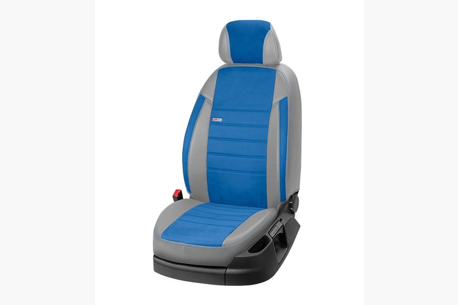 Renault Trafic 2015- Housses de Sièges Auto Similicuir+Tissu+Alcantara Eco Laser Antara 2020 (Sièges Avant) Photo 7