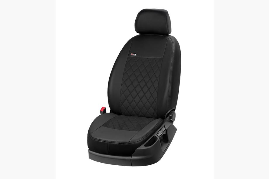 Hyundai Getz 2002- Housses de sièges simili cuir+tissu+alcantara Eco Prestige Antara (intérieur complet) Photo 2