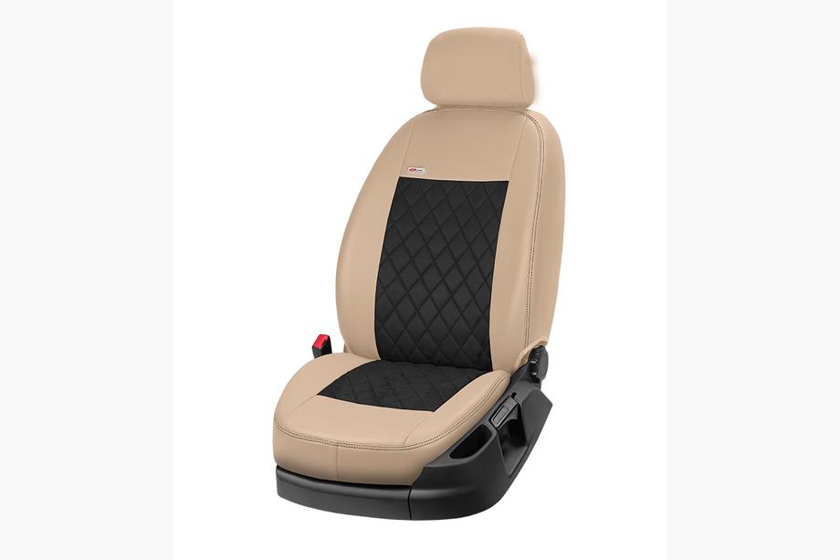 Hyundai Getz 2002- Housses de sièges simili cuir+tissu+alcantara Eco Prestige Antara (intérieur complet) Photo 11