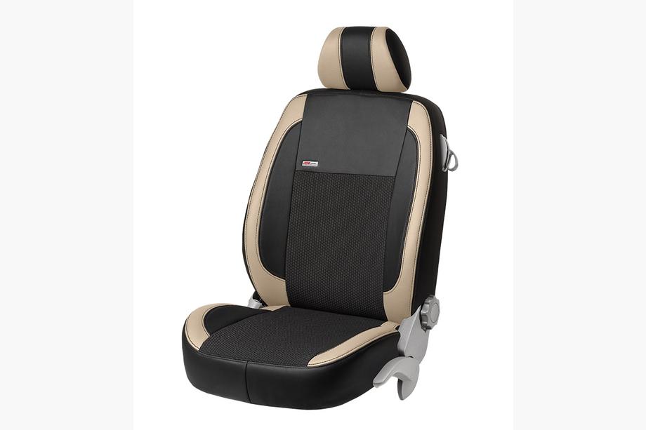 Nissan NV300/Primastar 2016- Housses de Sièges Auto Similicuir+Tissu+Alcantara VIP Elite (Avant) Photo 11
