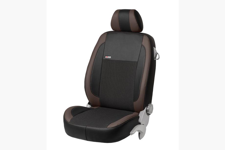 Nissan NV300/Primastar 2016- Housses de Sièges Auto Similicuir+Tissu+Alcantara VIP Elite (Avant) Photo 12