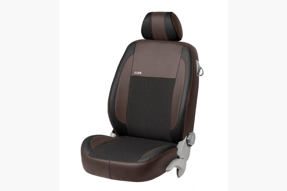 Nissan NV300/Primastar 2016- Housses de Sièges Auto Similicuir+Tissu+Alcantara VIP Elite (Avant) Photo 13