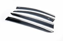 Kia Sportage 2015-2021 Déflecteurs de Fenêtre avec Moulure Chromée (4 pcs, Niken) photo 3