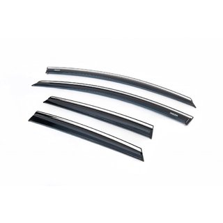 Déflecteurs de vitres avec bande chromée HB/SD (4 pcs, Niken) Opel Astra J 2009-2015 photo 1