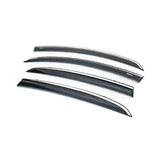 Déflecteurs de vitres avec moulure chromée (4 pcs, Niken) photo 1