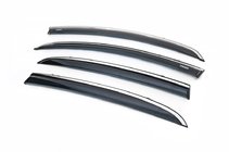 Opel Corsa D 2007-2014 Déflecteurs de vitres avec moulure chromée (4 pcs, Niken) photo 1