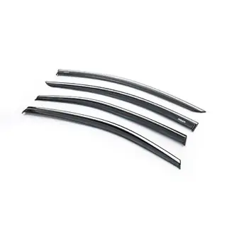 Déflecteurs de vitres avec moulure chromée (4 pcs, Niken) photo 1