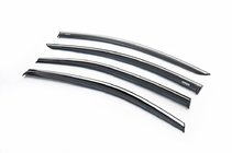Toyota Corolla 2019- Déflecteurs de vitres avec moulure chromée (4 pcs, Niken) photo 1