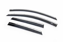 Toyota Auris 2012-2018 Déflecteurs de Vitres avec Moulure Chromée Niken (2012-2015, HB/SW, 4 pcs) photo 1
