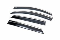 Dacia Duster 2008-2018 Déflecteurs de vitres avec moulure chromée (4 pcs, Niken) photo 2