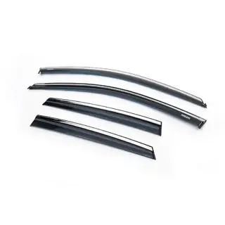 Déflecteurs de Vitres avec Moulure Chromée HB (4 pcs, Niken)