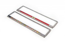 Cadre de Plaque FLAGS (2 pcs, Acier Inoxydable) photo 1