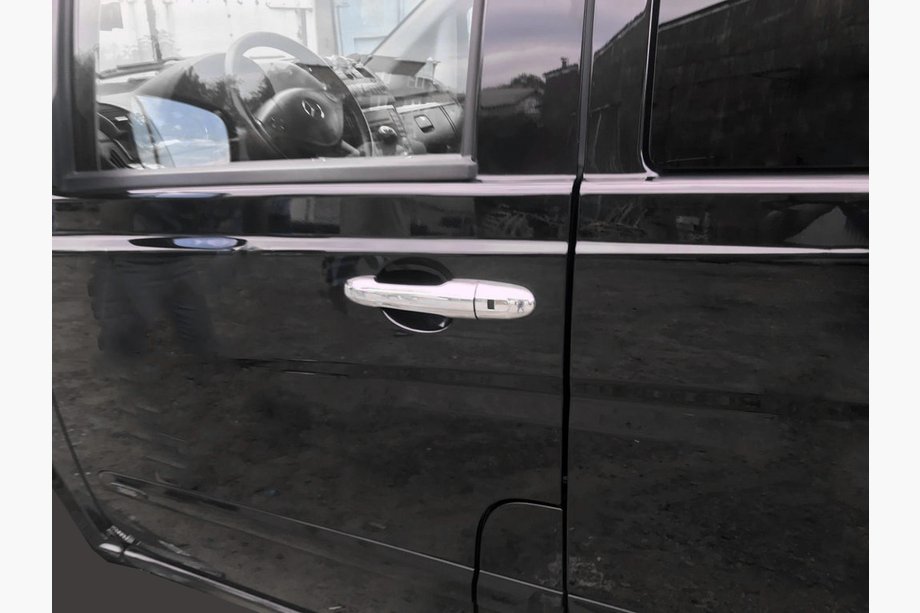 Mercedes Viano 2004-2014 Couvre-poignées de porte en acier inoxydable Image