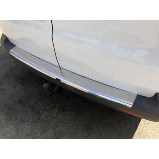 Protection de pare-chocs arrière avec rebord (Carmos V1, acier inoxydable) Volkswagen T5 Caravelle 2004-2010 photo 1
