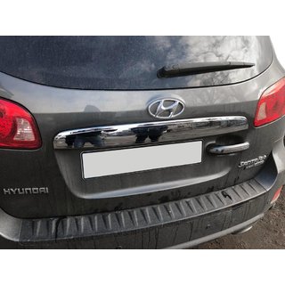 Baguette au-dessus de la plaque d'immatriculation (inox) Hyundai Santa Fe 2 2006-2012 photo 1