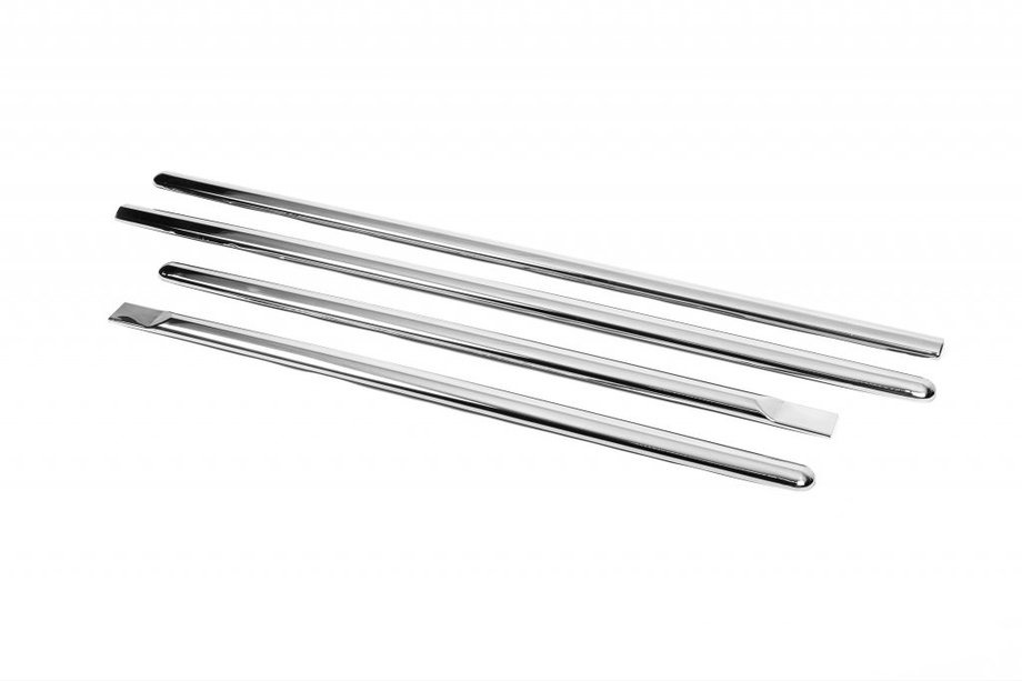 Dacia Logan I 2008-2012 Moulures de Portes Acier Inoxydable (4 pcs) OmsaLine - Inox Italien Photo 2