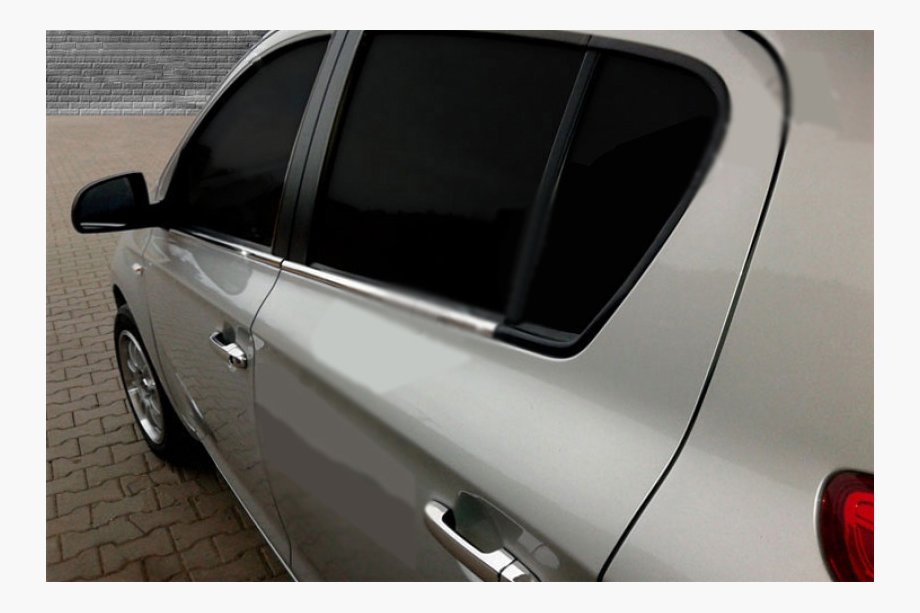 Hyundai I-20 2008-2012 Baguettes de vitres inférieures inox (6 pcs) Image