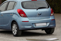 Hyundai I-20 2012-2014 Protection de Pare-chocs Arrière OmsaLine (Inox) photo 1